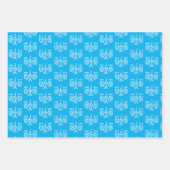 White Modern Menorah Geschenkpapier Set (Vorderseite)