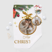 White Modern MerChristmas Custom Golf Handtuch (Insitu)