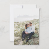 White Modern Minimal Wedding RSVP Foto (Rückseite)