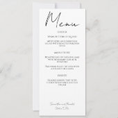 White Modern Minimalistisch Calligraphy Wedding Me Einladung (Vorderseite)
