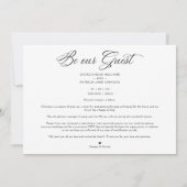 White Modern Mr & Mr Happiest Holidays Christmas Save The Date (Rückseite)