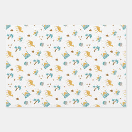 White Modern Ramadan Eid Mubarak Happy Eid Muslim Geschenkpapier Set