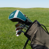 White Monogram Name Golf Head Cover Headcover (In SItu)