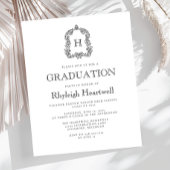 White Monogram Wappen Graduation Party