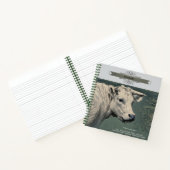White Moo Cow Symbolismus Niedlich Grau Personal J Notizblock (Innenseite)