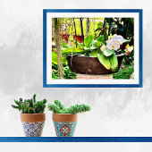 White Moon Orchid Poster