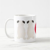 White Mops Geschenk für Vater Kaffeetasse (Links)