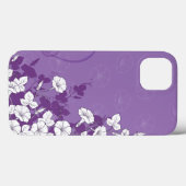 White Morning Gloria Ristorante della Carrà Lila Case-Mate iPhone Hülle (Rückseite (Horizontal))