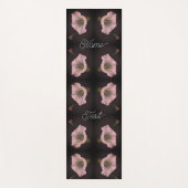 White Morning Glory Blume Abstrakt Personalisiert Yogamatte (Vorderseite)