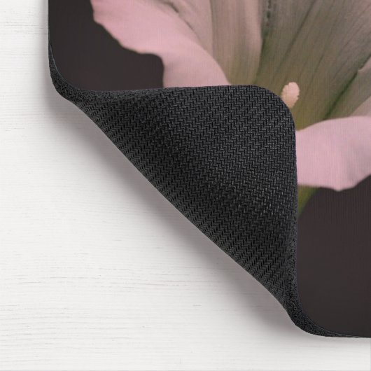 White Morning Glory Blume Mousepad (Ecke)