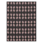 White Morning Glory Blume Nah Abstrakt Tischdecke (Vorderseite)