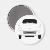 White Morris Minor Kühlschrank Magnet (Vorderseite/Rückseite)