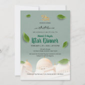 White Mosque Ramadan Iftar Invitation Einladung (Vorderseite)