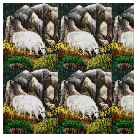 White Mountain Goat Junior Stoff (Muster)