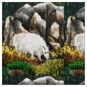 White Mountain Goat Junior Stoff (Nahaufnahme)