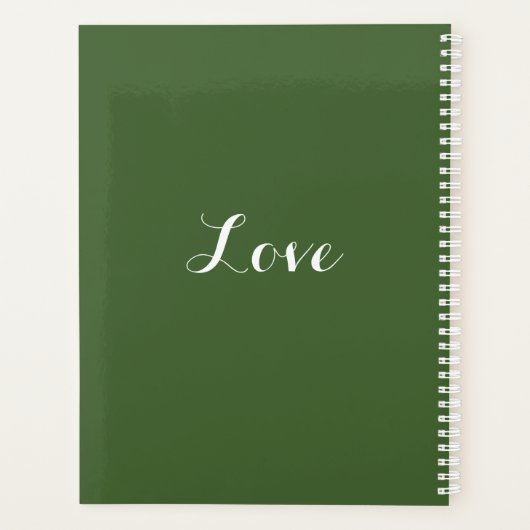 White Mountain Laurel Floral Planner Planer (Rückseite)