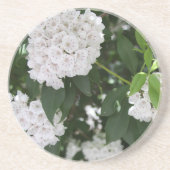 White Mountain Laurel Star Shaped Blume Getränkeuntersetzer (Vorne)
