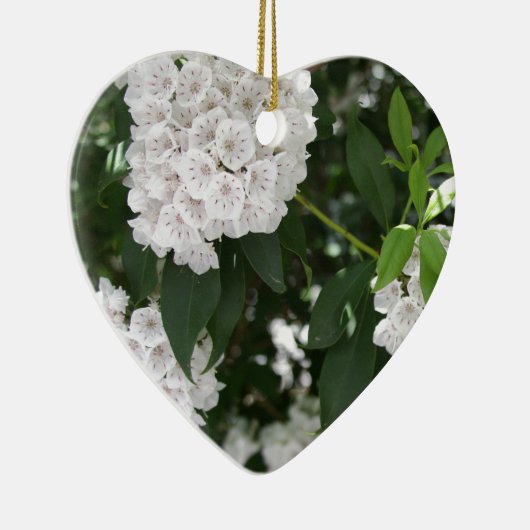 White Mountain Laurel Star Shaped Blume Keramik Ornament (Rechts)