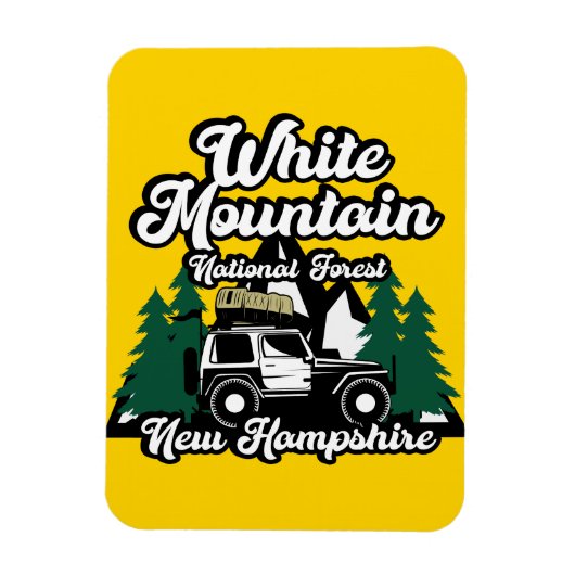 White Mountain National Forest New Hampshire Magnet (Vertikal)