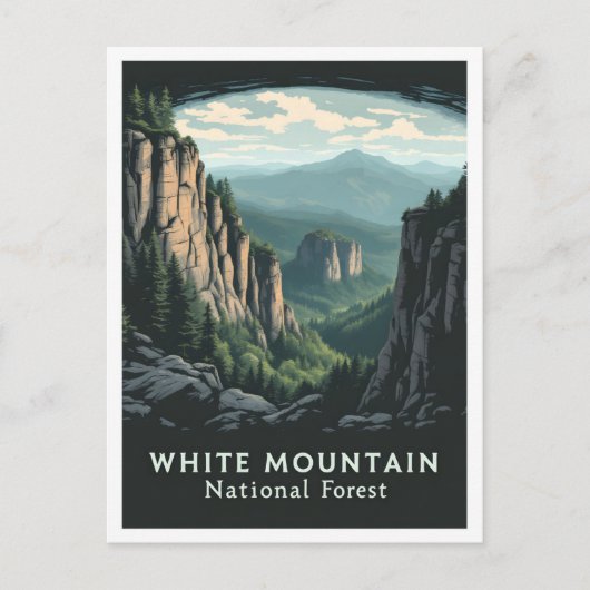 White Mountain National Forest New Hampshire USA Postkarte (Vorderseite)