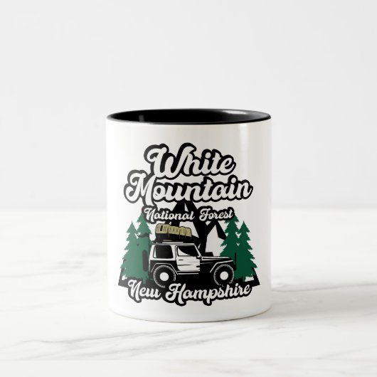 White Mountain National Forest New Hampshire Zweifarbige Tasse (Mittel)