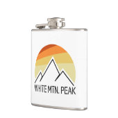 White Mountain Peak California Retro Flachmann (Links)