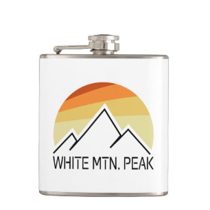 White Mountain Peak California Retro Flachmann