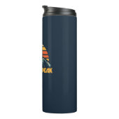 White Mountain Peak California Retro Türkis Thermosbecher (Nach rechts gedreht)