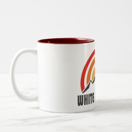 White Mountain Peak California Zweifarbige Tasse (Links)
