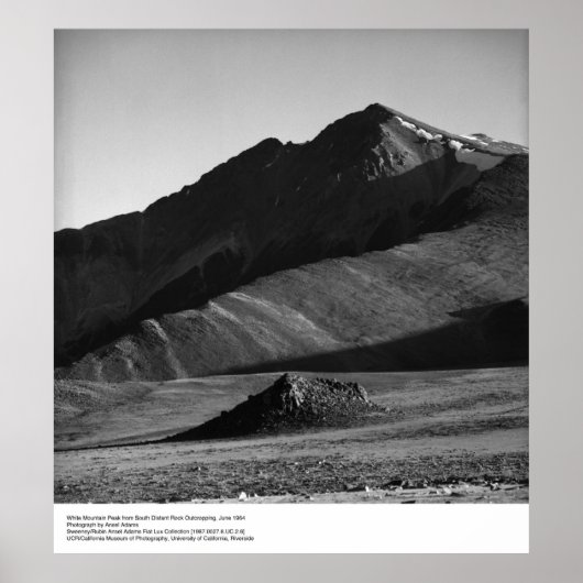 White Mountain Peak, Juni 1964 von Ansel Adams Poster (Vorne)