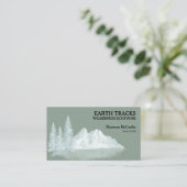 White Mountains and Trees Ecotourism Wilderness Visitenkarte (Stehend Vorderseite)