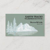 White Mountains and Trees Ecotourism Wilderness Visitenkarte (Vorderseite)