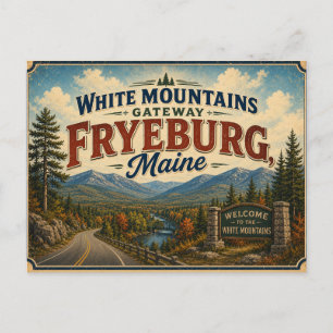 White Mountains Gateway Fryeburg Maine Postkarte