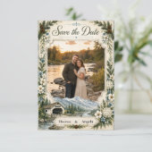 White Mountains Gateway Maine Foto Save The Date (Stehend Vorderseite)