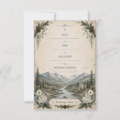 White Mountains Gateway Maine Foto Save The Date (Rückseite)