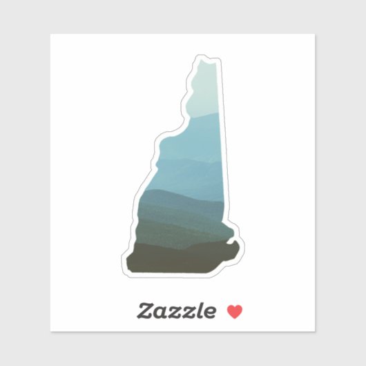 White Mountains in New Hampshire Sticker (Blatt)