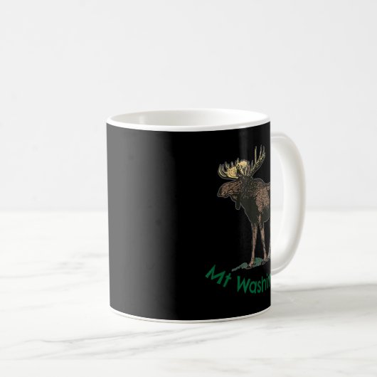 White Mountains Mt Washington New Hampshire Moose Kaffeetasse (VorderseiteRechts)