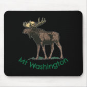White Mountains Mt Washington New Hampshire Moose Mousepad (Vorne)