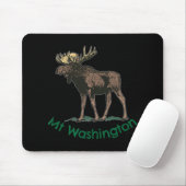 White Mountains Mt Washington New Hampshire Moose  Mousepad (Mit Mouse)