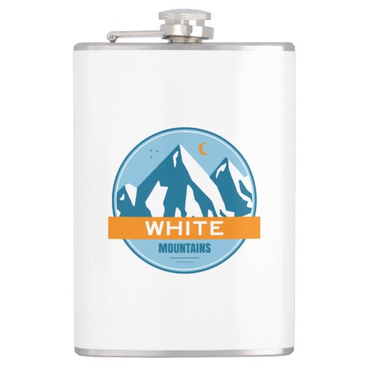 White Mountains New Hampshire Flachmann (Vorderseite)