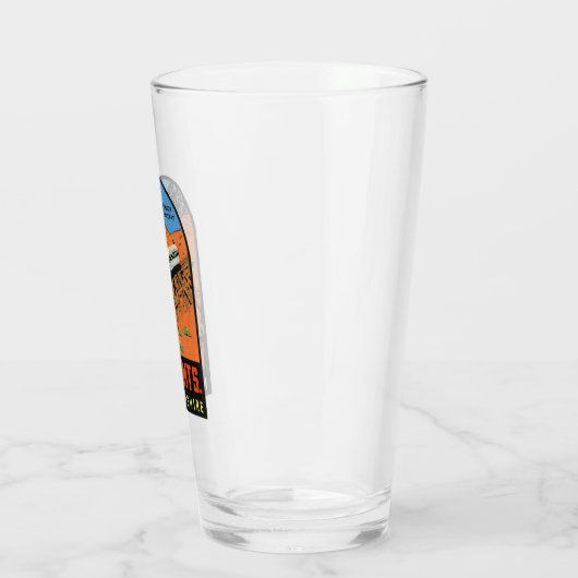 White Mountains New Hampshire Pint Glass Glas (Links)