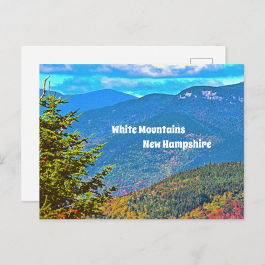 White Mountains New Hampshire Postcard Postkarte (Vorne/Hinten)
