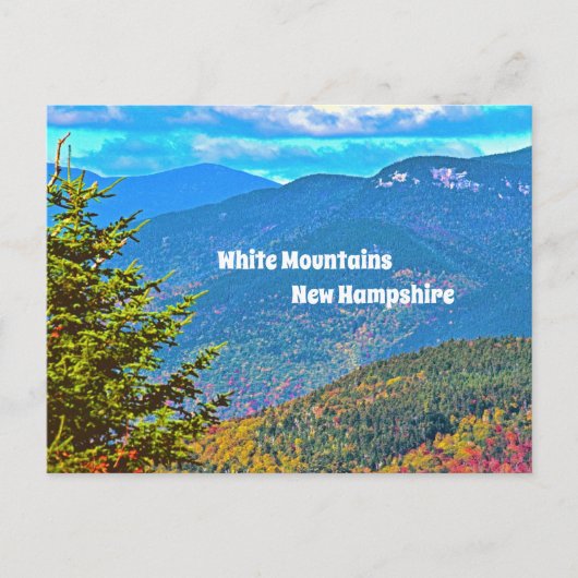 White Mountains New Hampshire Postcard Postkarte (Vorderseite)