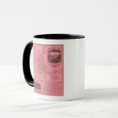 White Mountains Top-Karte Tasse (Vorderseite Links)