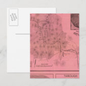 White Mountains Top Map Postkarte (Vorne/Hinten)