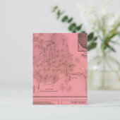 White Mountains Top Map Postkarte (Stehend Vorderseite)