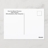 White Mountains View from Mount Chocorua Postkarte (Rückseite)