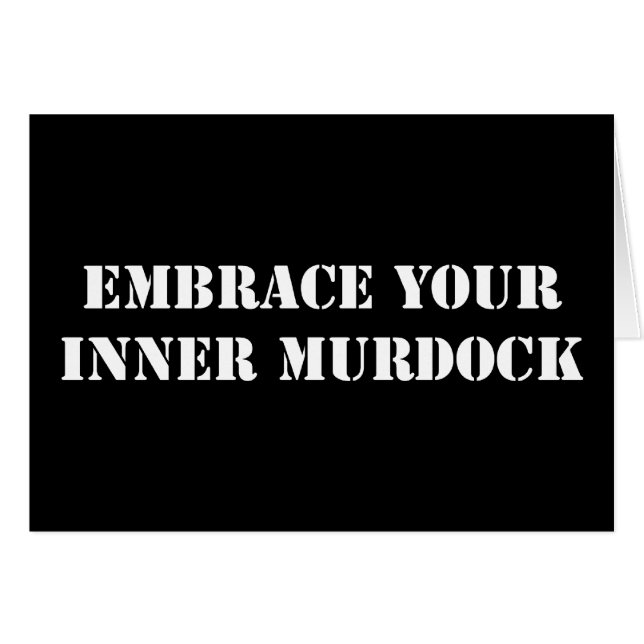 White Murdock Card (Vorderseite (Horizontal))