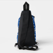 White Music Notes Design Sling Bag (Rückseite)