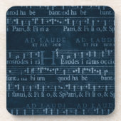 White Music on Dark Blue Untersetzer (Vorderseite)